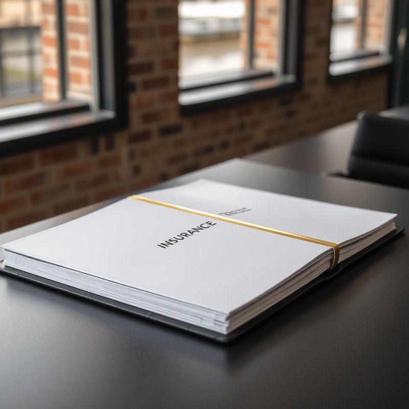 Open polissenmap met gouden bindband op een charcoal bureau